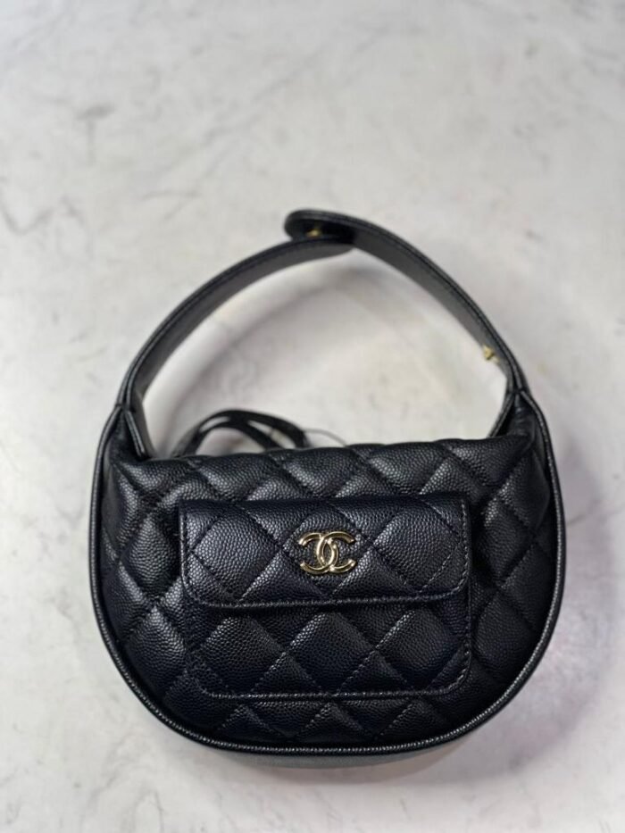 CHANEL QUILT MINI TOP HANDLE CLUTCH - Image 2
