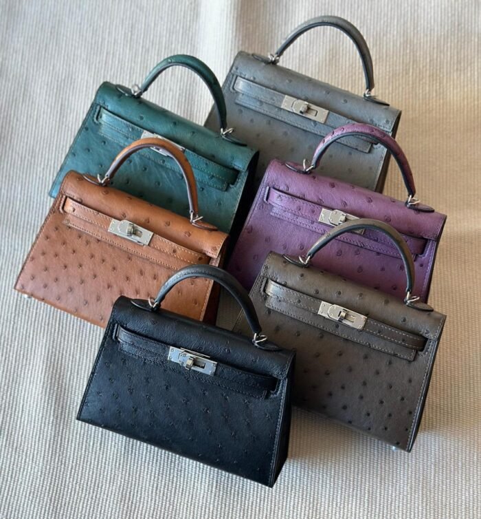 HERMES MINI KELLY OSTRICH 20CM - Image 1