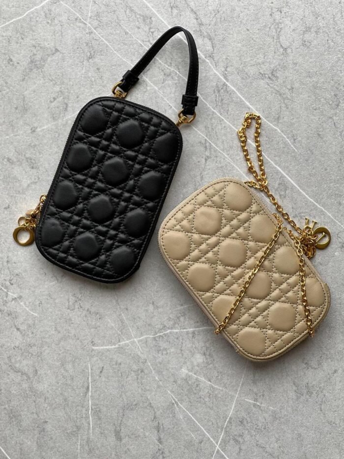 LADY DIOR PHONE HOLDER CANNAGE LAMBSKIN - Image 1